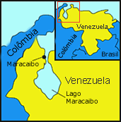 Mapa do Lago Maracaibo